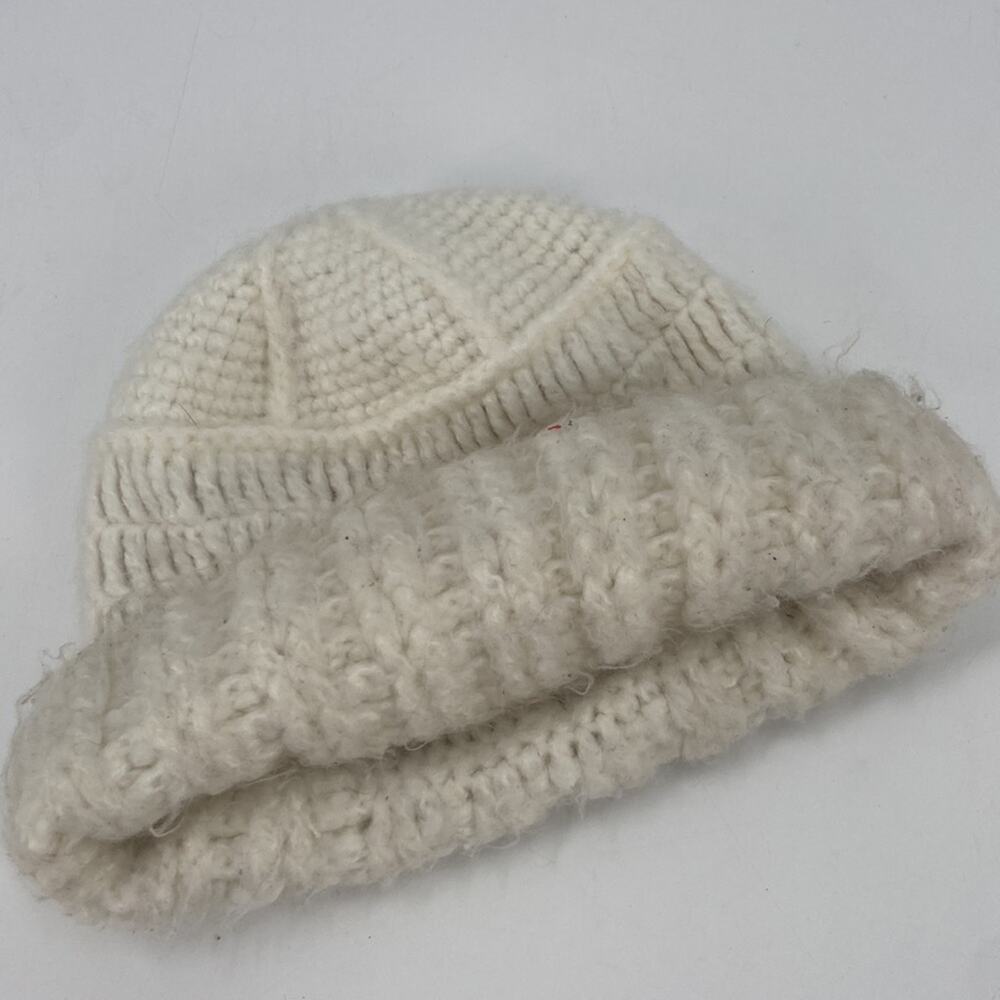 Wooden Ships Knit acrylic white beanie